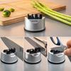 SHARPAL 191H Knife and Blade Diamond Ceramic Sharpener for Sharpening Serrated Coarse and Fine with Strong Suction Cup Base 3-Function Sharpener,