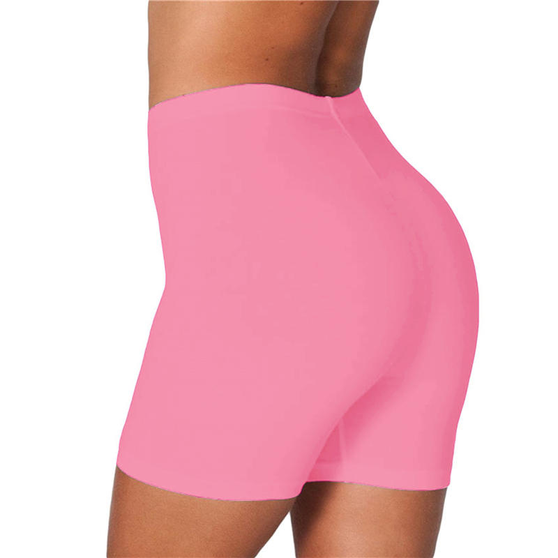 Summer High Waisted Soft Athletic Shorts with Pockets for Women Breathable Casual Saftey Shorts for Workout Running Gym