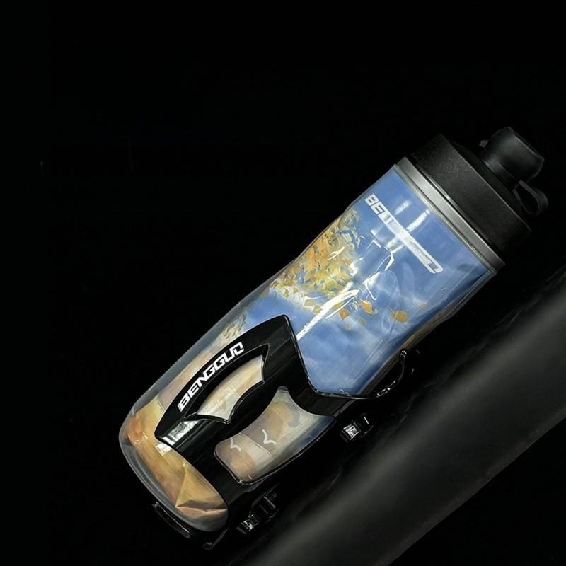 Bicycle Water Bottle With Dust Cover And Insulation For Road Cycling Enthusiasts