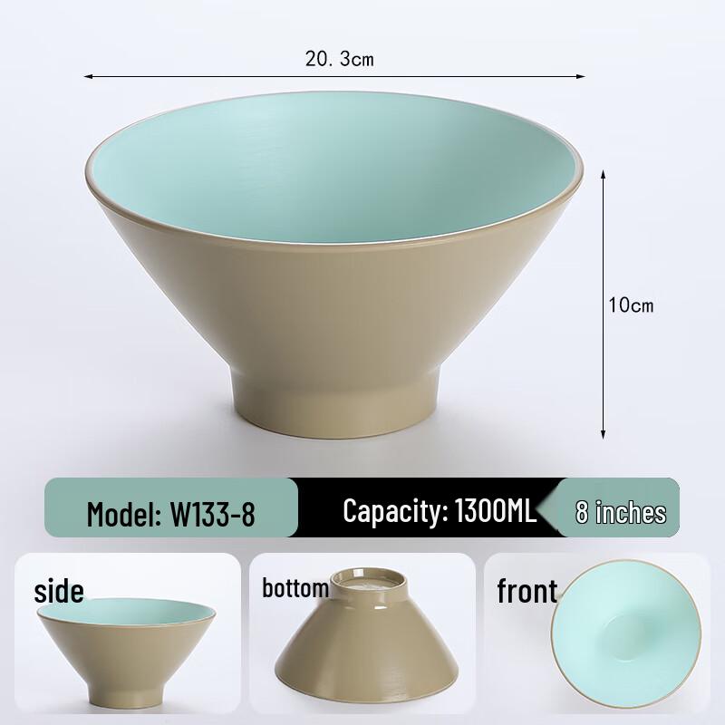 Nordic Melamine Drop-Resistant Noodle Bowl