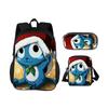 FAIRY TAIL Backpack Pen Bag Shoulder Bag 3Pcs Set Cartoon Anime Printed Student Boys and Girls New Large Capacity Versatile