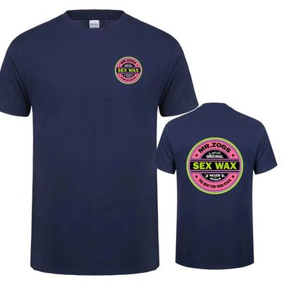 2025 Sex Wax Mr Zogs Surf T Shirt Men Casual Sex Wax T-shirts Summer Short Sleeve Cotton Mans Cool Tops Graphic T Shirts
