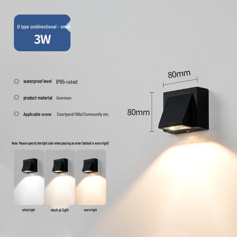 

Waterproof Double Head LED Outdoor Wall Light for Hotels, Courtyards, and Balconies