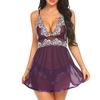 Women Sexy  Chemise Lace Lingerie Babydoll Set V-neck Teddy Sleepwear 