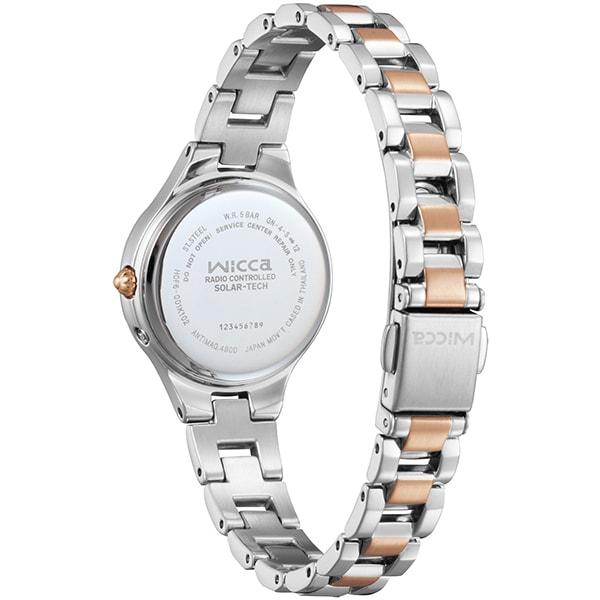 Citizen Ženy KS1-830-11 ( Hodinky wicca Solar-Tech řízené rádiem) Kulaté hodinky Nerez Analog