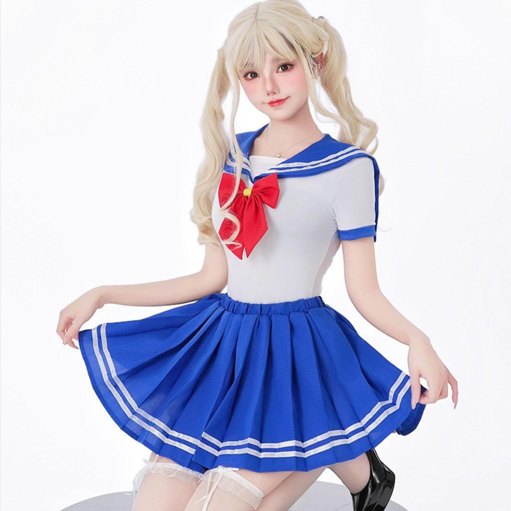 Milky Time Women's Sailor Moon Sailor Uniform, Halloween Cosplay (Size L)