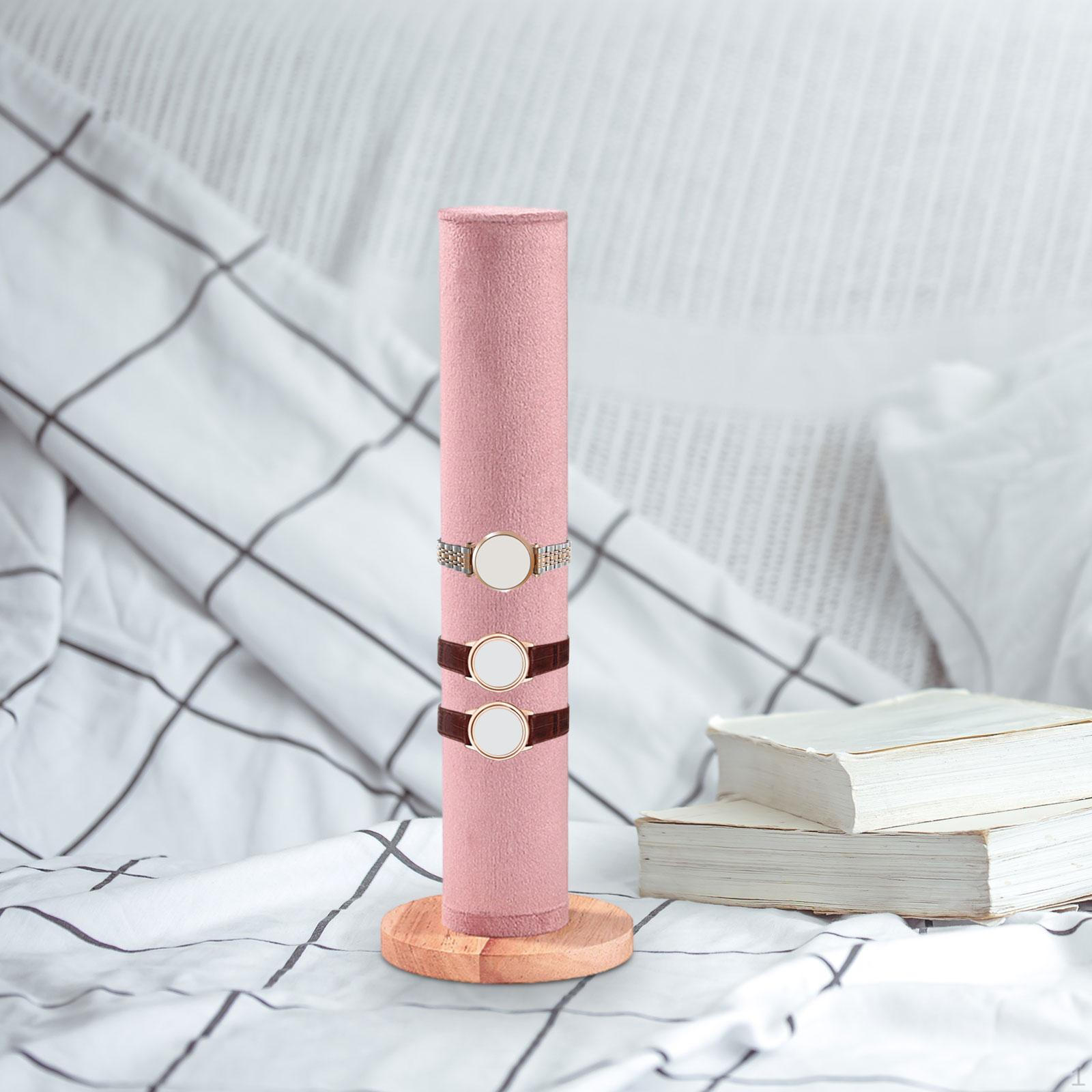 

Подставка для ювелирных изделий, держатель для браслета, полка для рукоделия, стеллаж для хранения резинок для волос, органайзер Tower розовый