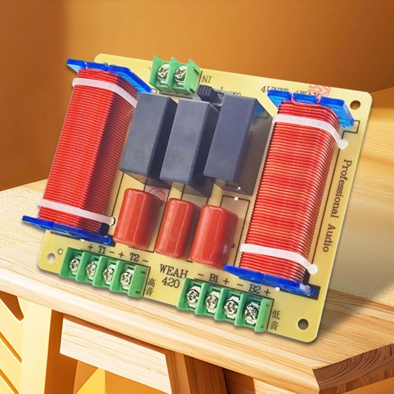 Crossovers de Altavoz Audiófilos de 4 Vías de 400W Filtros con Divisor de Frecuencia de Agudos y Graves Ajustable Distribuidor