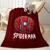 Black Spider On Red Background Flannel Blanket-Soft and Suitable for Sofas,Beds,Offices,Travel,All Seasons,Great Gift for Holidays and Birthdays.
