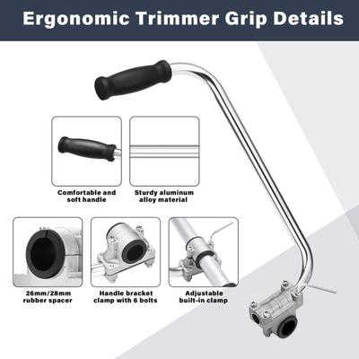 Weed Eater Handvat Ergonomische Trimmer Grip Weed Eater Opzetstuk Handvat met Beugel Klem voor Landschapsarchitectuur Gazononderhoud Tuin Trimmen