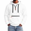 Herren Winter Farbe Halb-Reißverschluss Kapuzenpullover Lässiger Pullover für den Alltag