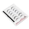Magnetic Eyelashes Eyeliner Kit 6 Pairs False Lashes Liquid Eyeliner with Tweezers Makeup Tool Set