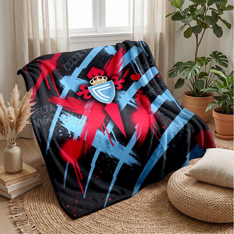 Celta Vigo FC Soft Flannel Fleece Blanket Lightweight Cozy Warm Throw Blanket For Sofa Bed Home Decor