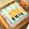 Multifunctional seat cushion Summer ice silk cushion Student office backrest Waist cute ice silk seat cushion