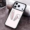Bunny Rabbit Ears Phone Case For iPhone 17 16 15 14 13 12 11 Pro Max Plus 17Air Soft Silicone Cover