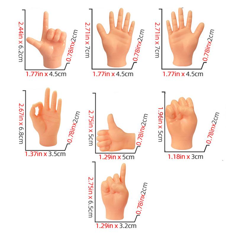 Katzenspielzeug, kleine handflächenförmige Mini-Hände, kreative Fingerlinge, kleine Hände, necken Kätzchen, Katzen, Massagegerät, Fellpflegehandschuhe, Heimtierbedarf