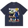 230 Gsm 100% Cotton Dragon Ball V6 Majin Vegeta Print Unisex Heavy Cotton T Shirt
