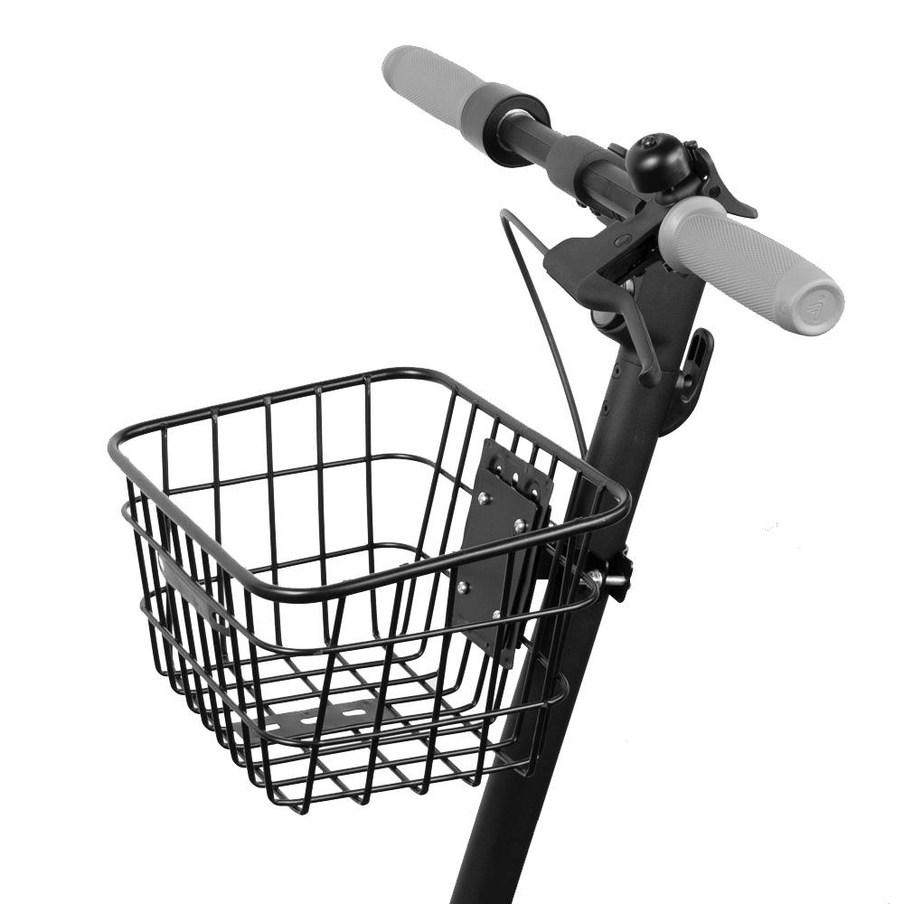 Universal Iron Tube Front Basket for Electric Scooters - Portable Storage Accessory
