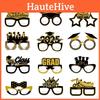 Graduation Season Theme Paper Glasses Event Decorations Photo Props Festive For