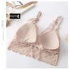 Hermoso Bralette de Triángulo de Encaje - Sin Costuras, Sin Aros y con Tirantes