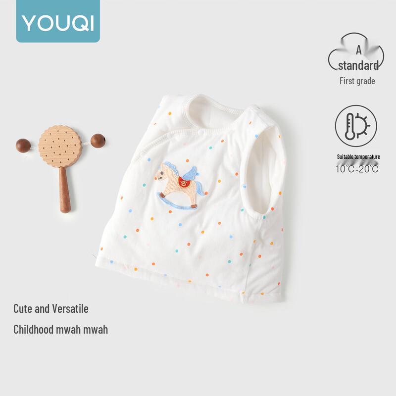 Youqi Infant Cotton Sleeveless Vest for Autumn and Winter