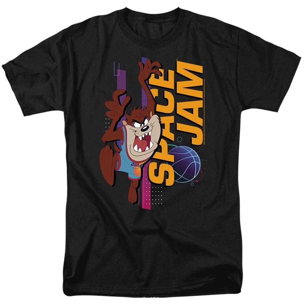 Space Jam - Taz Standing - Unisex Short Sleeve Children s T-shirt - Black 140