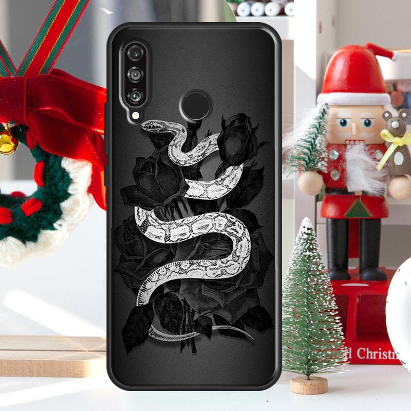 The Snake and Fern For Huawei Nova 12i 11i 8i 12s Y73 Y72 Y61 Y91 Y90 Y70 Y60 9 10 SE P60 Pro P30 P40 Lite Case