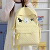 School Bag New Japanese Style Korean Polka Dot Bunny Campus Backpack, Girls' Middle School Backpack, Girls' Outing Fresh Backpack