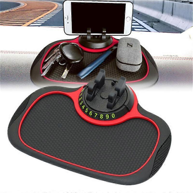 2Pcs Car Stand Anti Skid Pad Non Slip Dashboard Mount Mat Number Parking Phone Holder