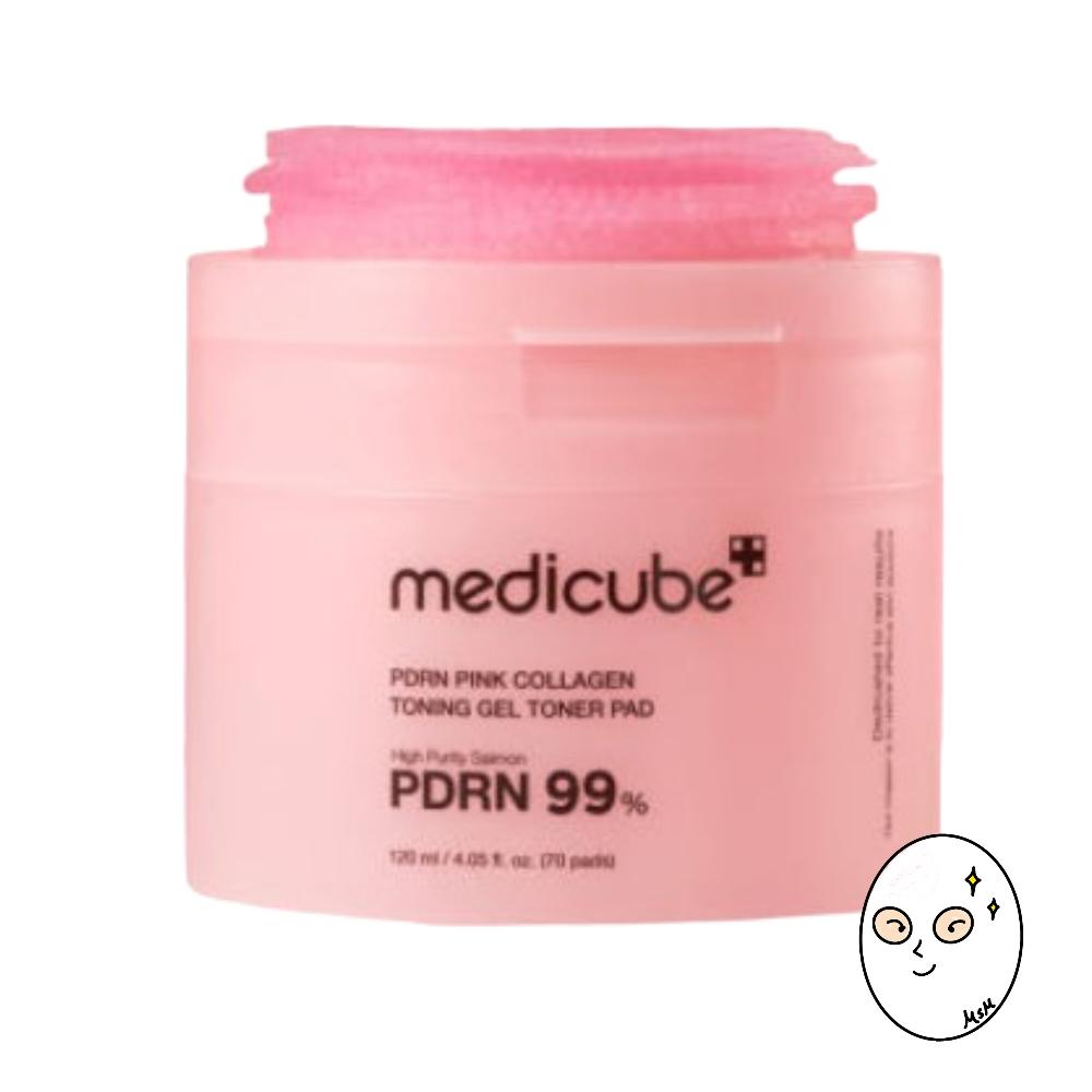 

Medicube PDRN Розовый Коллаген Тонизирующий Гель Тонер Пэды (70 пэдов)