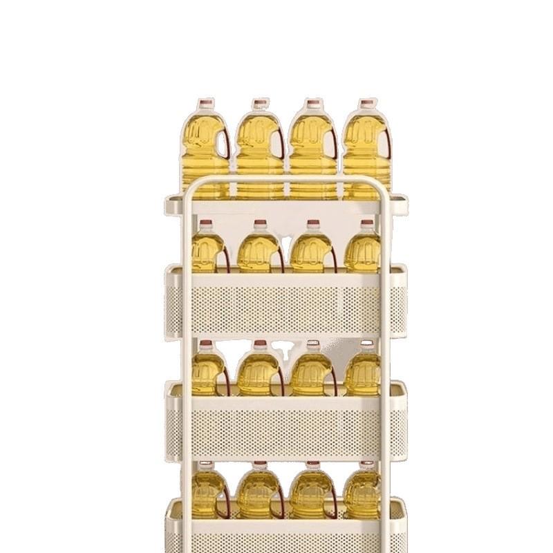 Compact Multi-layer Storage Rack for Kitchen and Bathroom