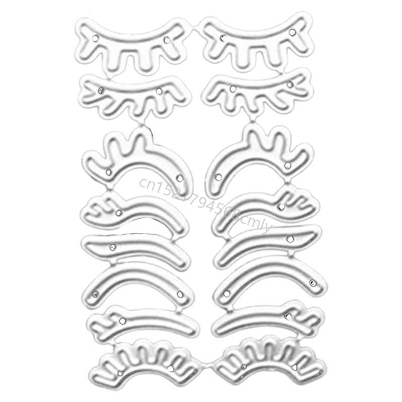 

Metal Cutting Dies Eyebrow Eyelashes Knife Mold for DIY Scrapbooking Albums Card 6XDE