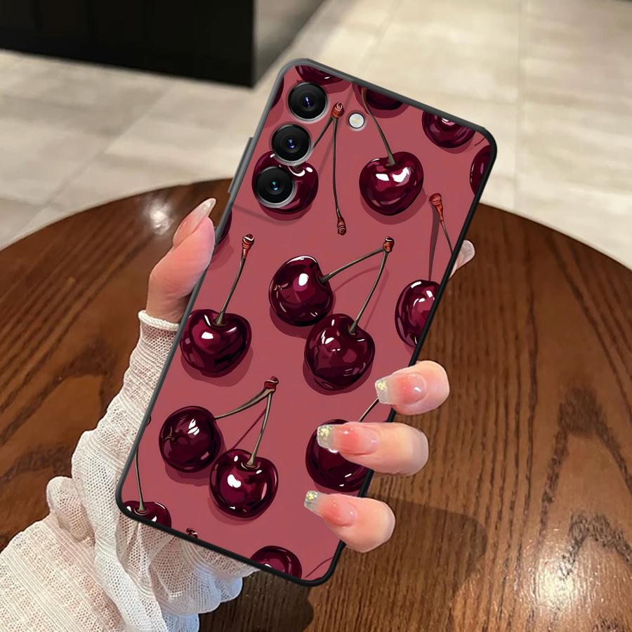 Cherry Pattern Phone Cover Case for Samsung Galaxy A52 A36 A23 A53 A35 A32 A25 A71 A22 A55 A41 A26 A72 A73 A51 A24