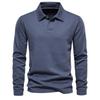 Men’s Washed Long Sleeve Polo Shirt
