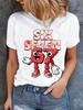 Funny  Brainrot Women T Shirts for Laddy Six Seven Brain Rot TShirt Party Tshirt for Girls for Woman Tops Aesthetic Clothes