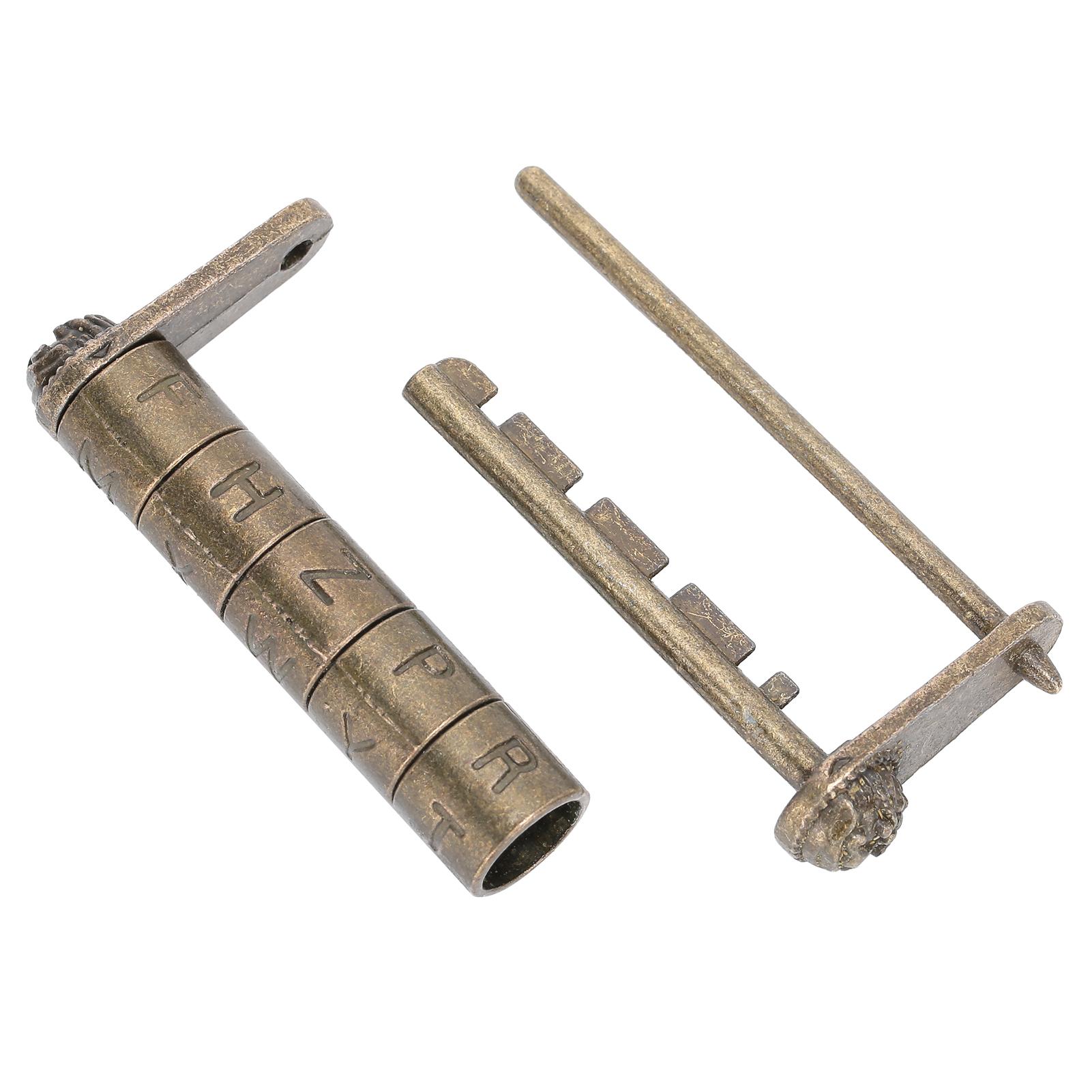 

Антикварный кодовый замок в старинном китайском стиле, парольный замок для двери, навесной замок для шкафа, шкафа