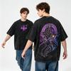 Maghetto Nero Yu Gi Oh Vintage Anime Streetwear Casuale T-shirt da Donna Unisex Top in Cotone Manica Corta Maglietta Lavata da Uomo
