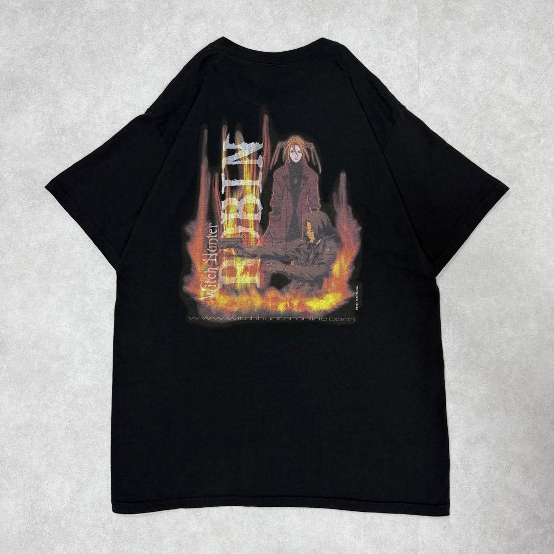 

[USED] Vintage 00s Witch Hunter Robin short-sleeved shirt, manga, anime, black, part 3