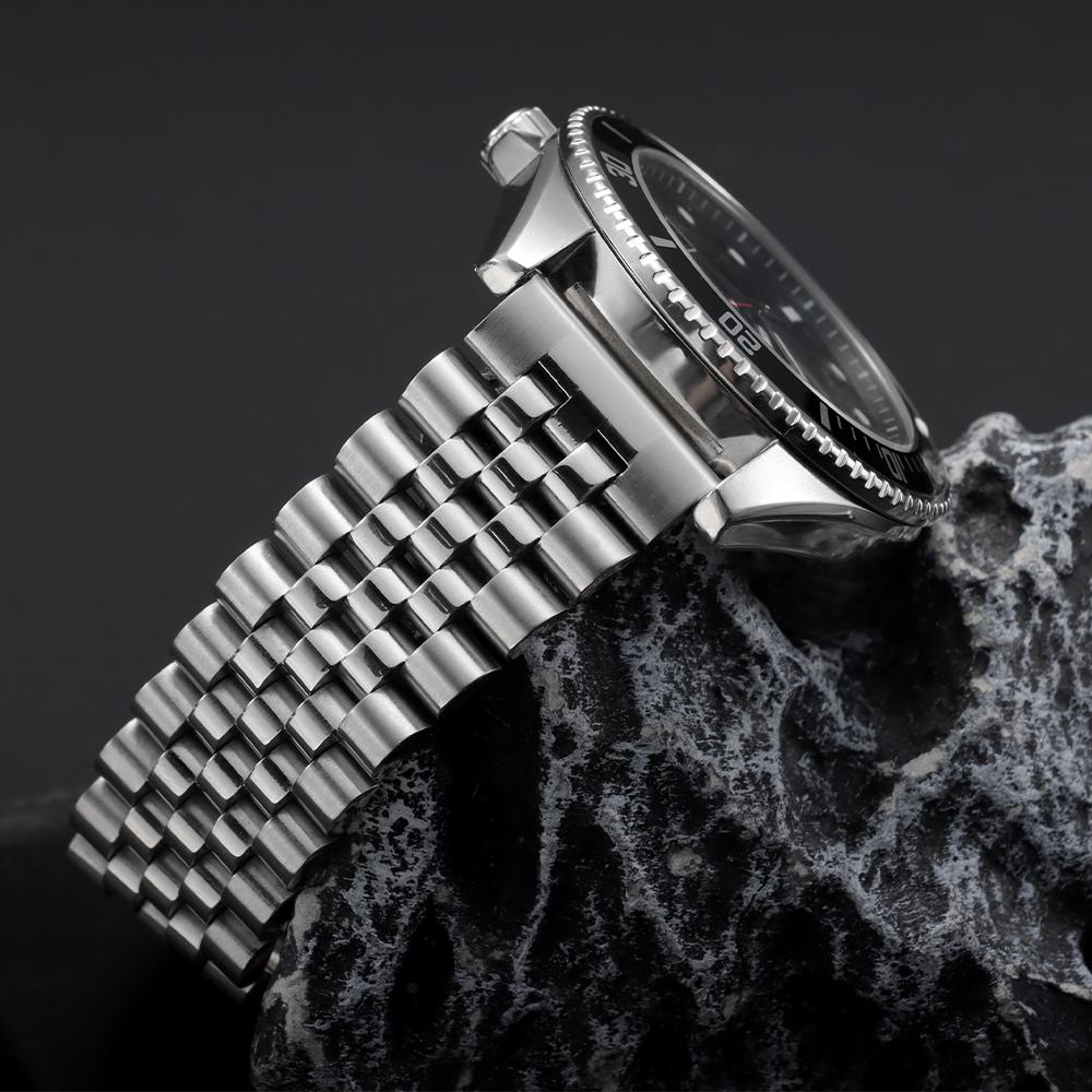 316L Straight End Stainless Steel Strap Quick Release Metal Watch Band 20mm 22mm Solid Buckle Bracelet for Seiko for Jubilee