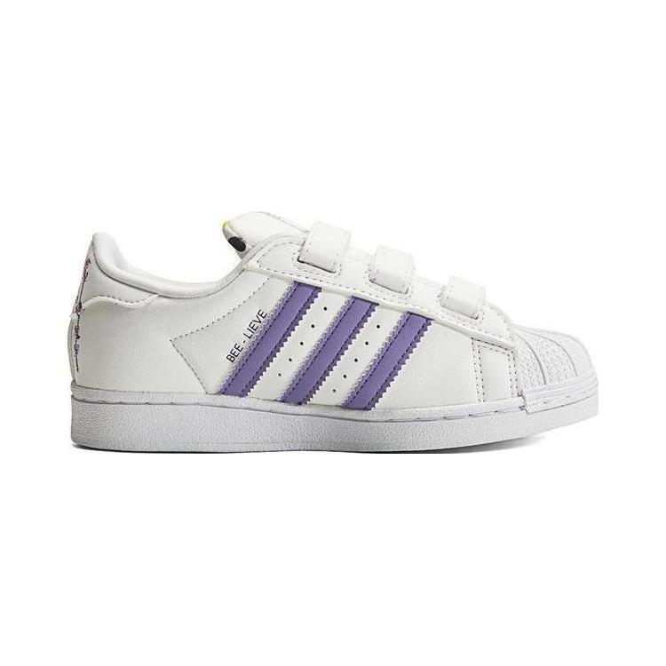 adidas Originale SUPERSTAR Synthetikleder Rutschfest Abriebfest Niedrig geschnitten Kinder Skateboard Schuhe HP6217