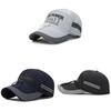 Printing Letter Golden Baseball Cap Sporty Visor Cap Sun Protection Gift Fashion