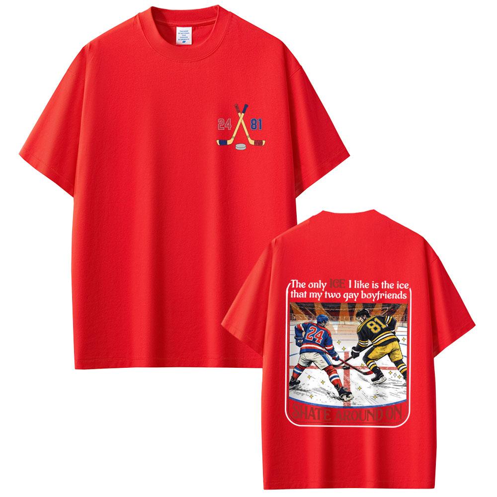 Heated Rivalry Shane Hollander Ilya Rozanov Hollanov 2481 Graphic Tshirt Men Women Fashion Male Casual Shortsleeved top