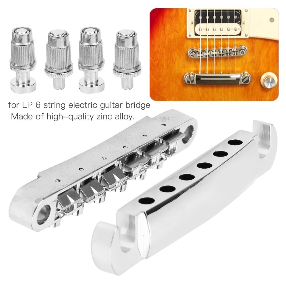 6 String Fixed Bridge Set Zinc Alloy String Base for   Electric Guitar Accessories