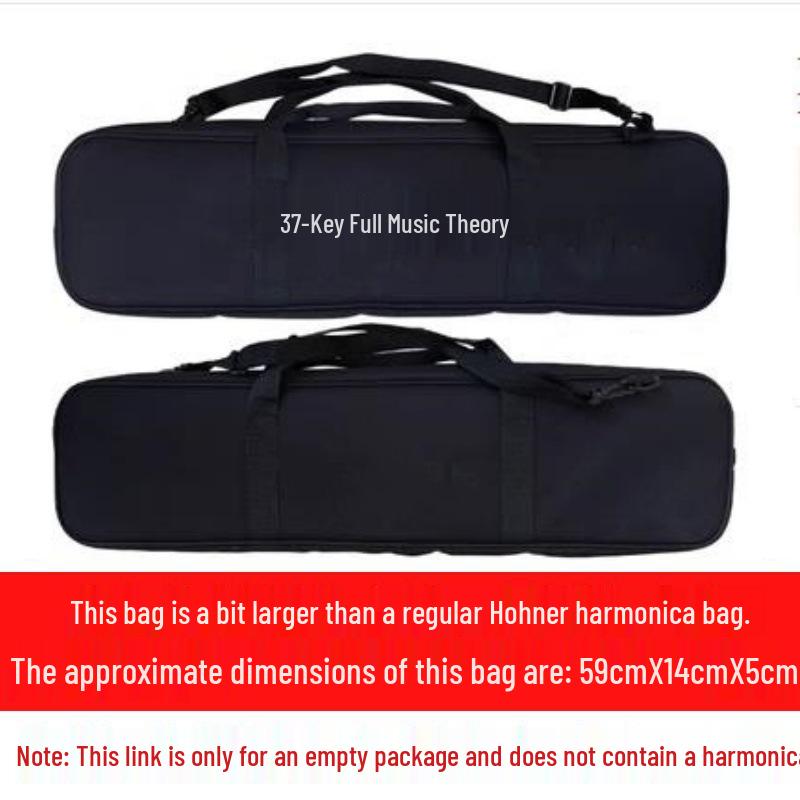 Universal 37-Key Music Theory Harmonica & Piano Storage Bag with Cover 37-Key Music Theory Harmonica Storage Bag