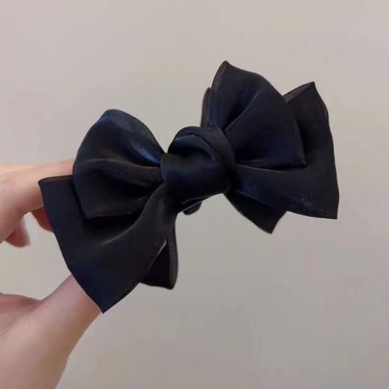 Dame Hårklype Doble Lag Hårfiksert Dekorativ Chic Sklisikker Kvinner Foto Rekvisitt