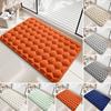 Memory Foam Bath Mat Absorbent Bathroom Rug Honeycomb Quick Drying Anti Slip Bath Rug