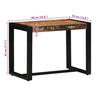 Bench Multicolored 60x35x45 Cm Solid Wood Reclaimed Wood