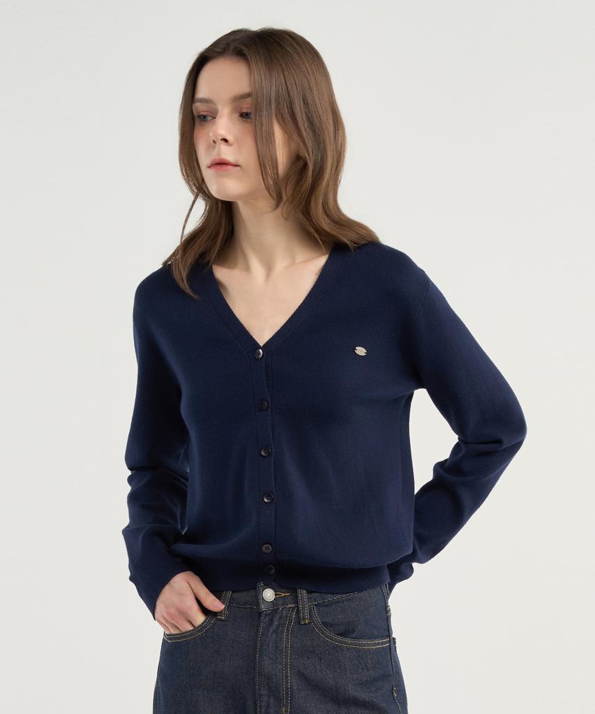 Omiou Washable V-Neck Cardigan_10 Colors (Type B)