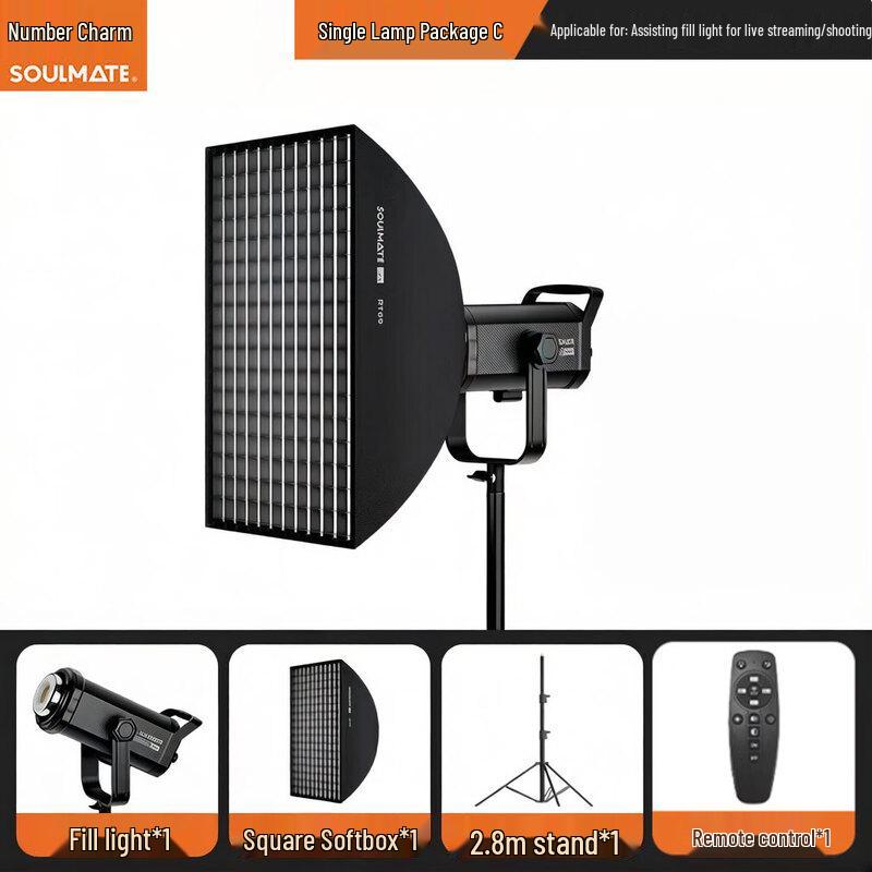 SOULMATE E300Bi Max DMX 300W Bi-Color COB LED Video Light
