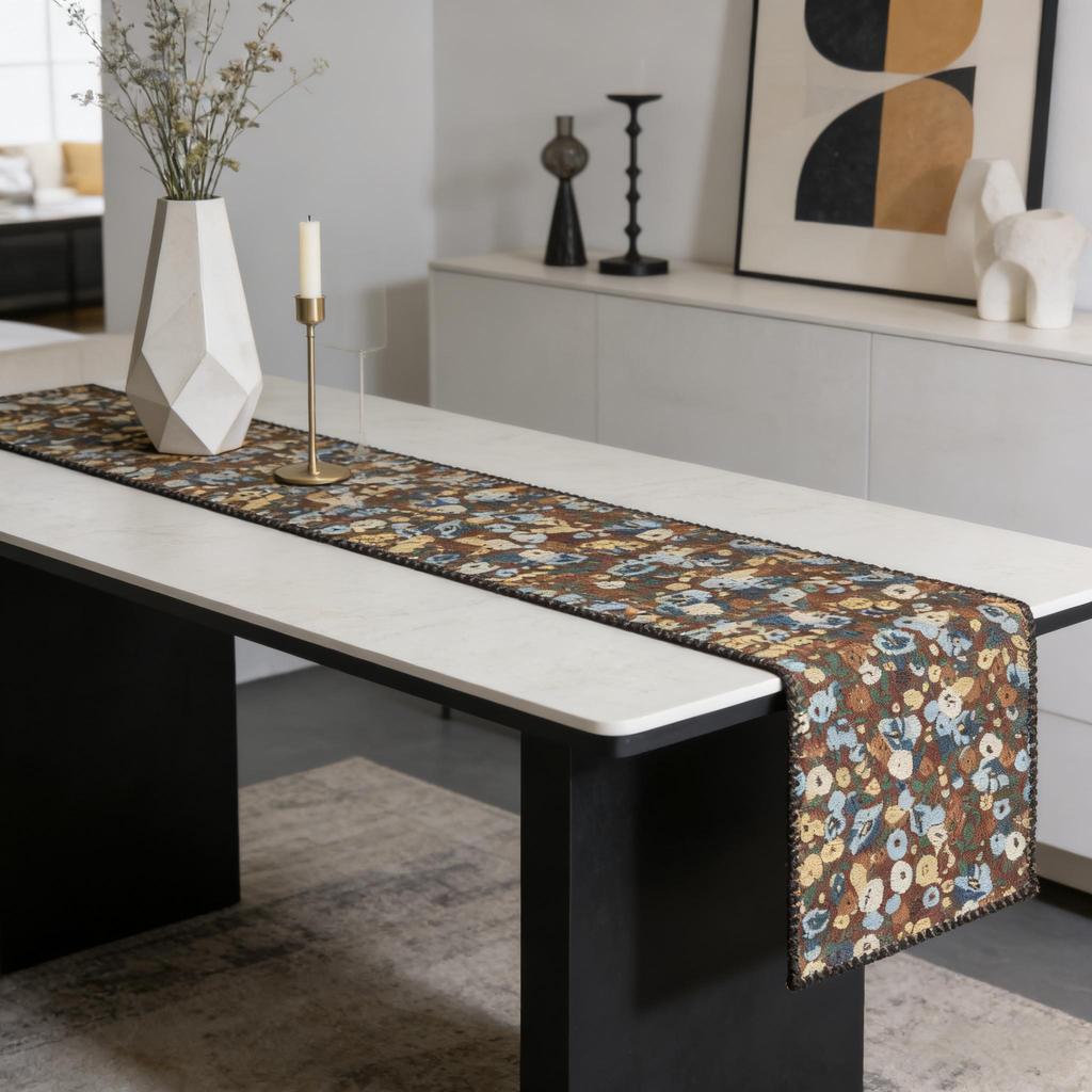 Runner da Tavola Resistente Multiuso in Cotone e Lino Decorazione Tavola Cena Festiva